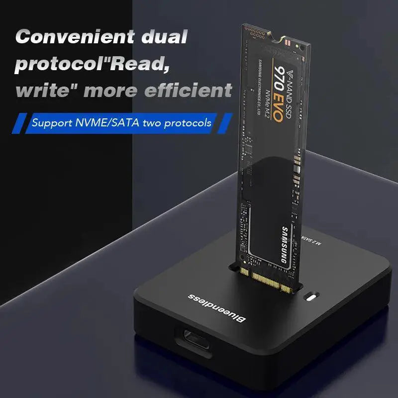 Blueendless External NVMe SSD Enclosure 10G Case Docking