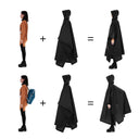 3-in-1 Waterproof Rain Poncho Lightweight Hooded Coat 2023
