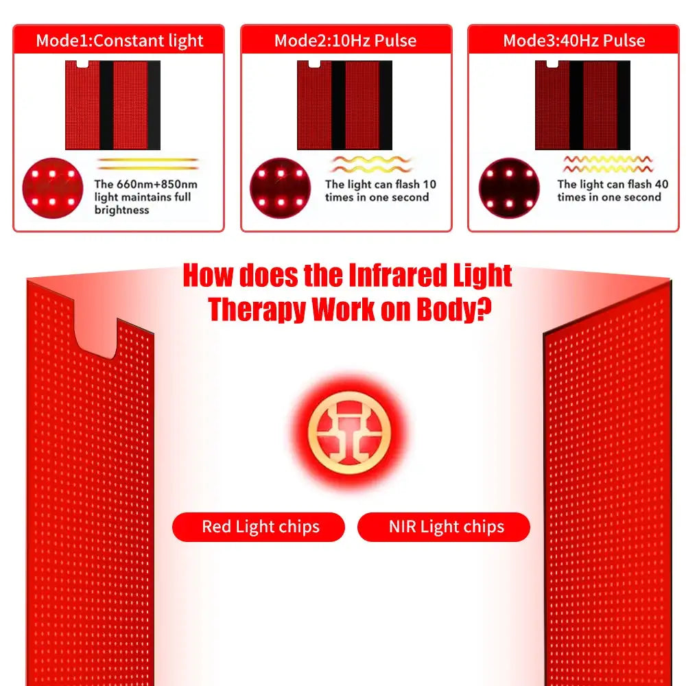 71" Red Light Sleeping Bag Full Body Relax Led Red Light Blanket Whole Body Led Infrared Sleeping Bag Red Light Mat for Home Use