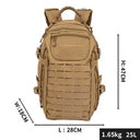 Tactical Backpack 25L Leisure Sports Backpack Travel Men Women