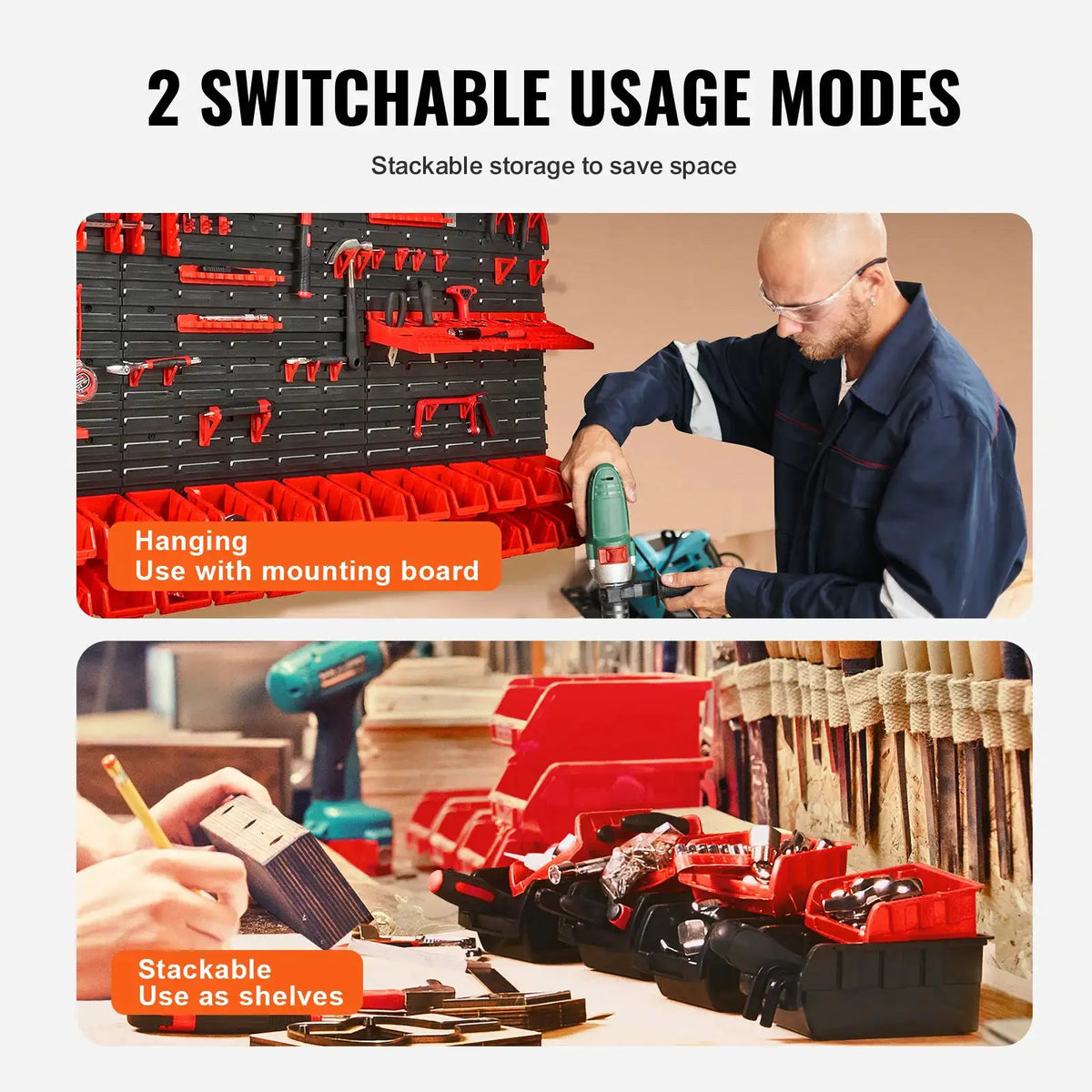 Wall Mounted Plastic Parts Bins — product image 3