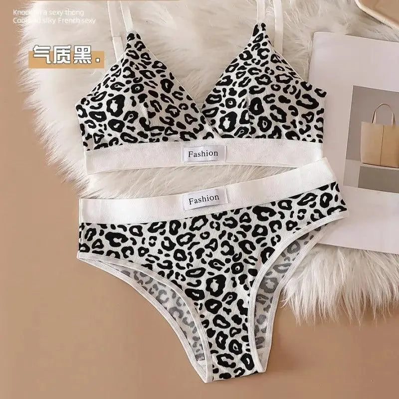 Leopard Print Bra Set Chic Comfy Lingerie Upgrade Now