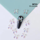 Ribbon Bow Nail Art Kit Elegant Black White Design Set
