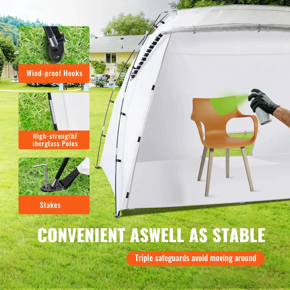 Sturdy Foldable Paint Booth Tent — product view 3