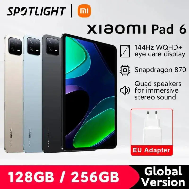 Pad 6 Tablet Snapdragon 870 Global Version 144Hz Display