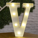 Battery-Operated LED Alphabet Lights for Home and Party Decor
