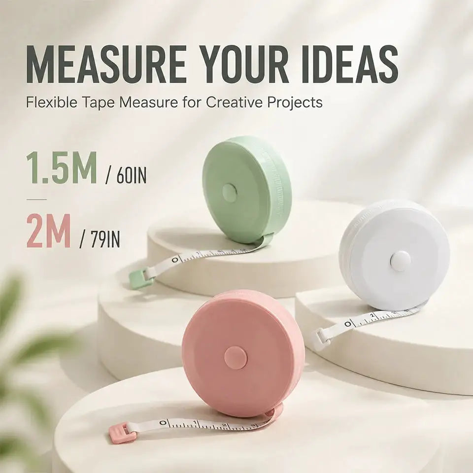 1.5/2M Soft Tape Measure Double Scale Body Sewing Flexible Measurement Ruler For Body Measuring Tools Tailor Craft 60/79Inch