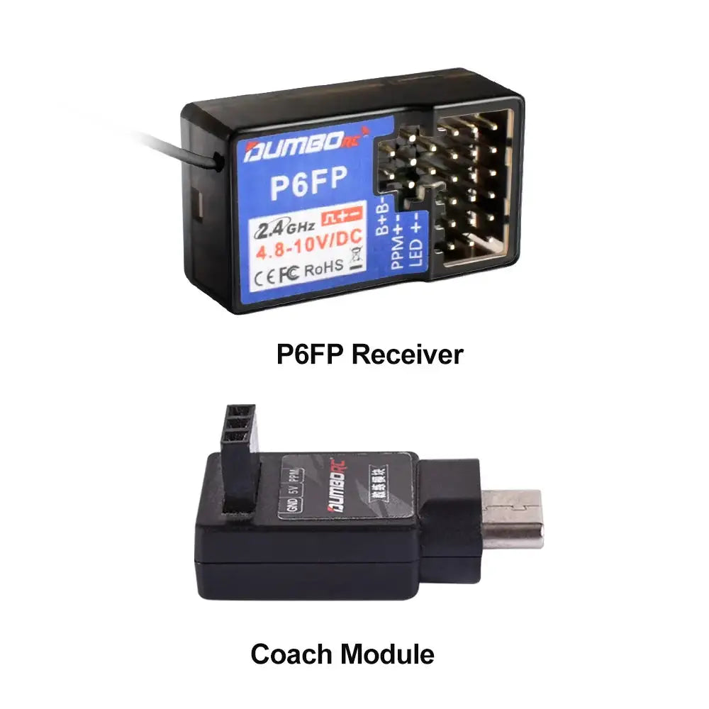 DUMBORC 2.4GHz Receiver P6F P6F(G) P6DC P6DC(G) P4FM(G) P4FM P6FP P10F P10F(G) Receiver with Gyro/without Gyro For RC Car Boat