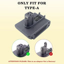 Adapter For Makita Dewalt Milwaukee 18V Battery To Dyson Vacuum