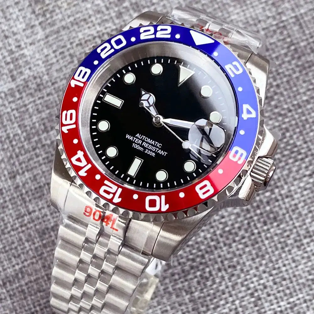 200m Waterproof Miyota8215 Automatic Men Watch Diver Watches 40mm Mechanical Movement Luminous Jubilee Strap Glide Lock Buckle