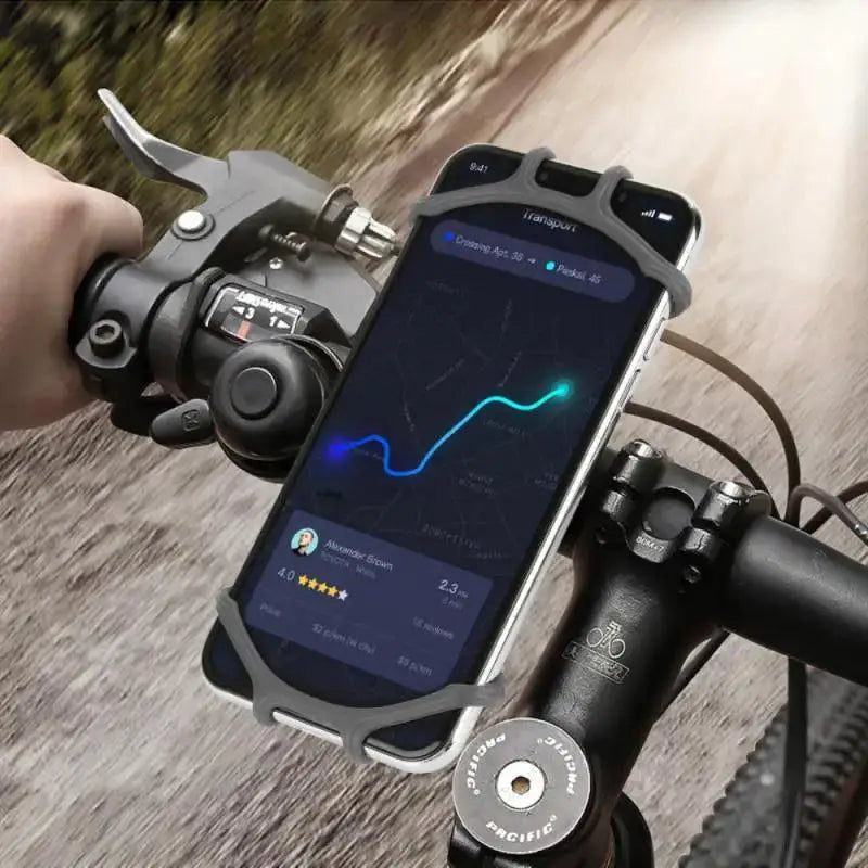 Silicone Universal Phone Holder For Bikes 360 Degree Mount