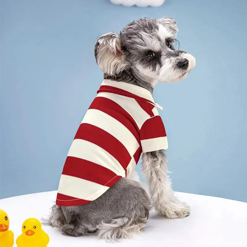Dog Polo Shirt Stylish Summer Apparel For Dogs And Cats