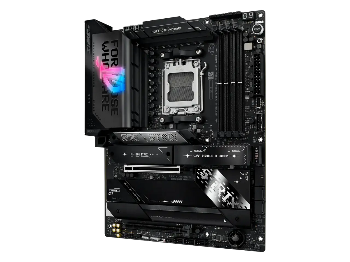 ASUS ROG STRIX GAMING WIFI AMD ATX motherboard power — product view 4