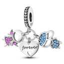 Sterling Silver Charm Family Love
