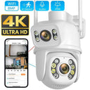 8MP 4K Outdoor PTZ WiFi Surveillance Camera with AI Detection