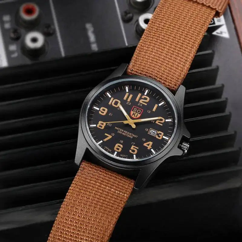 Nylon Strap Couple Watch Set For Stylish Gift For Couples