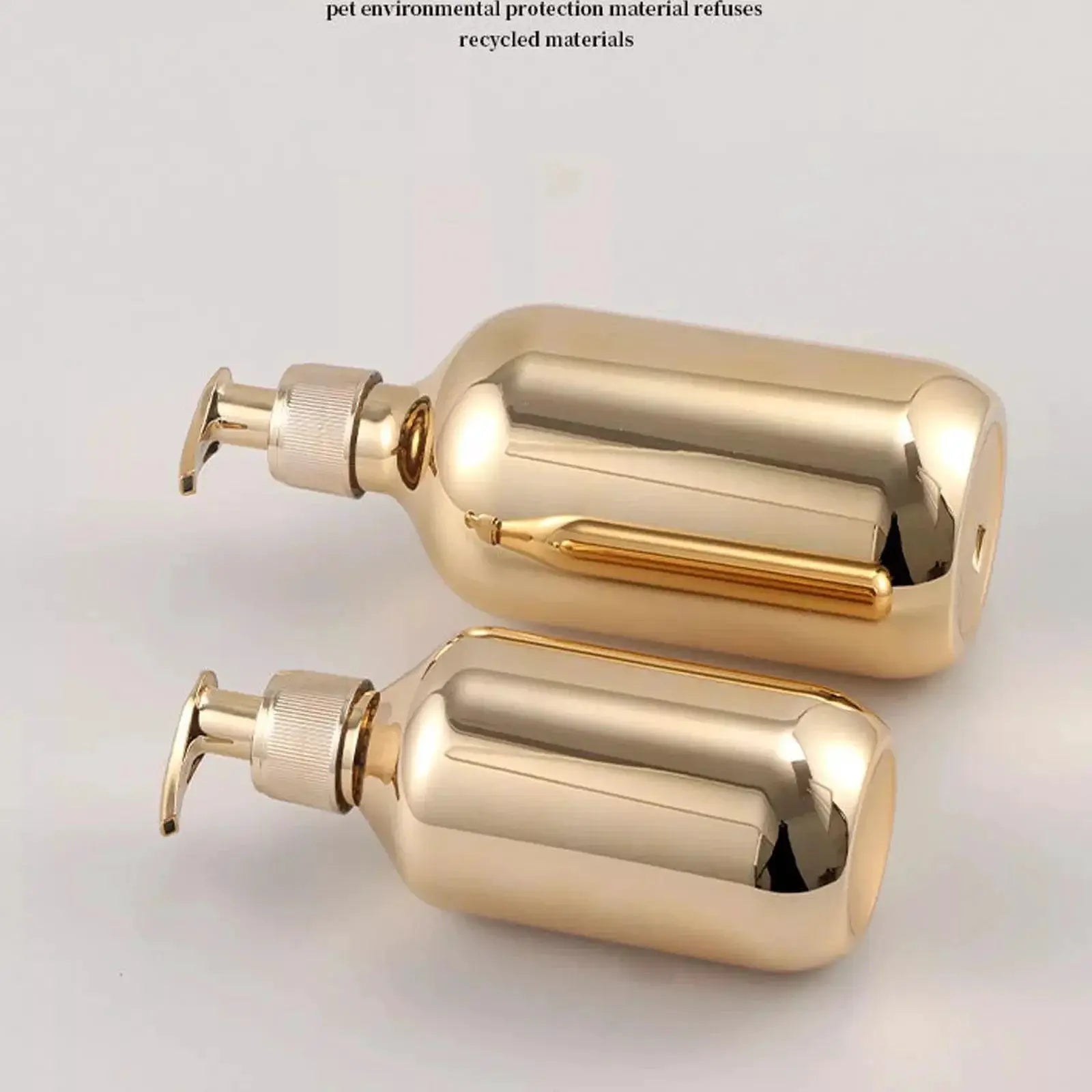 Electroplated PET Shampoo Dispenser With Press Type Lotion
