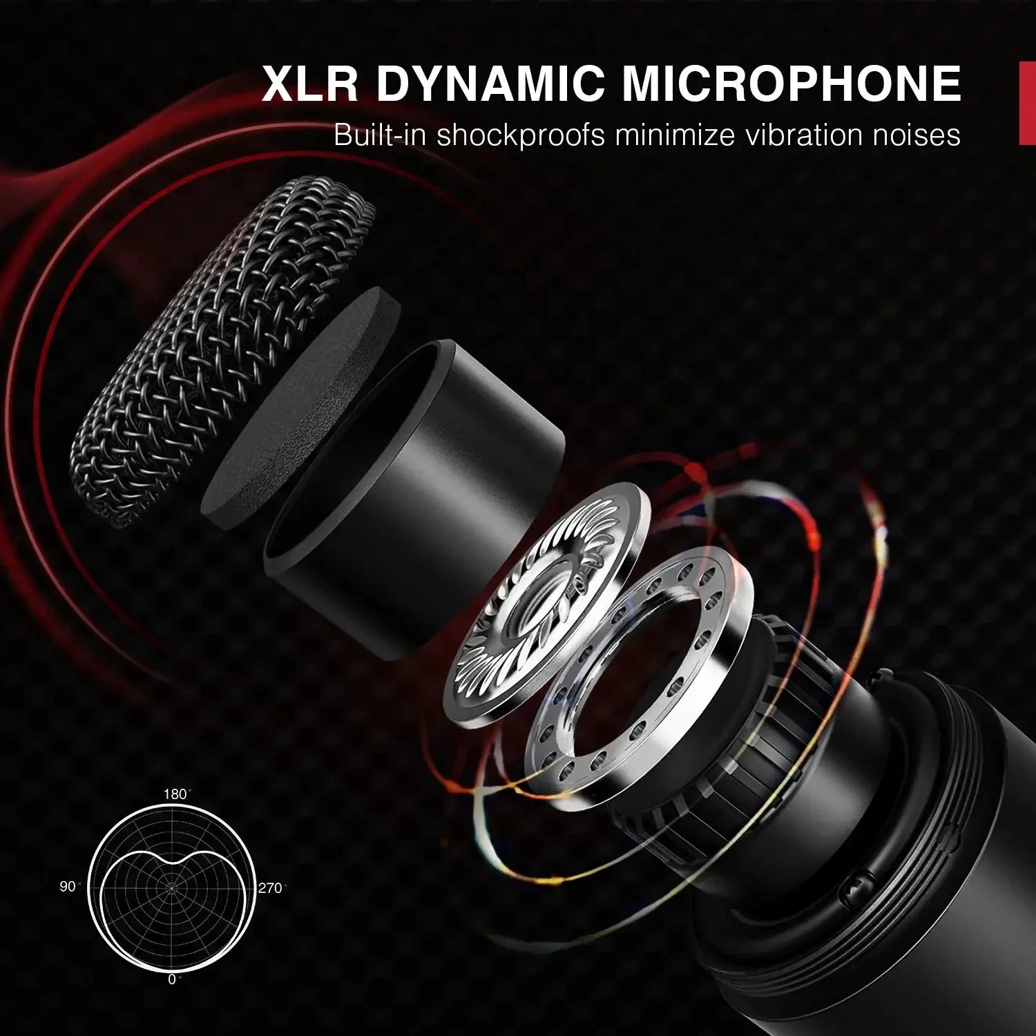 XLR Dynamic Microphone K669D Podcasting and Streaming