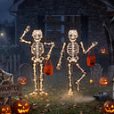 H Skeleton Lights Set Outdoor Halloween Decorations