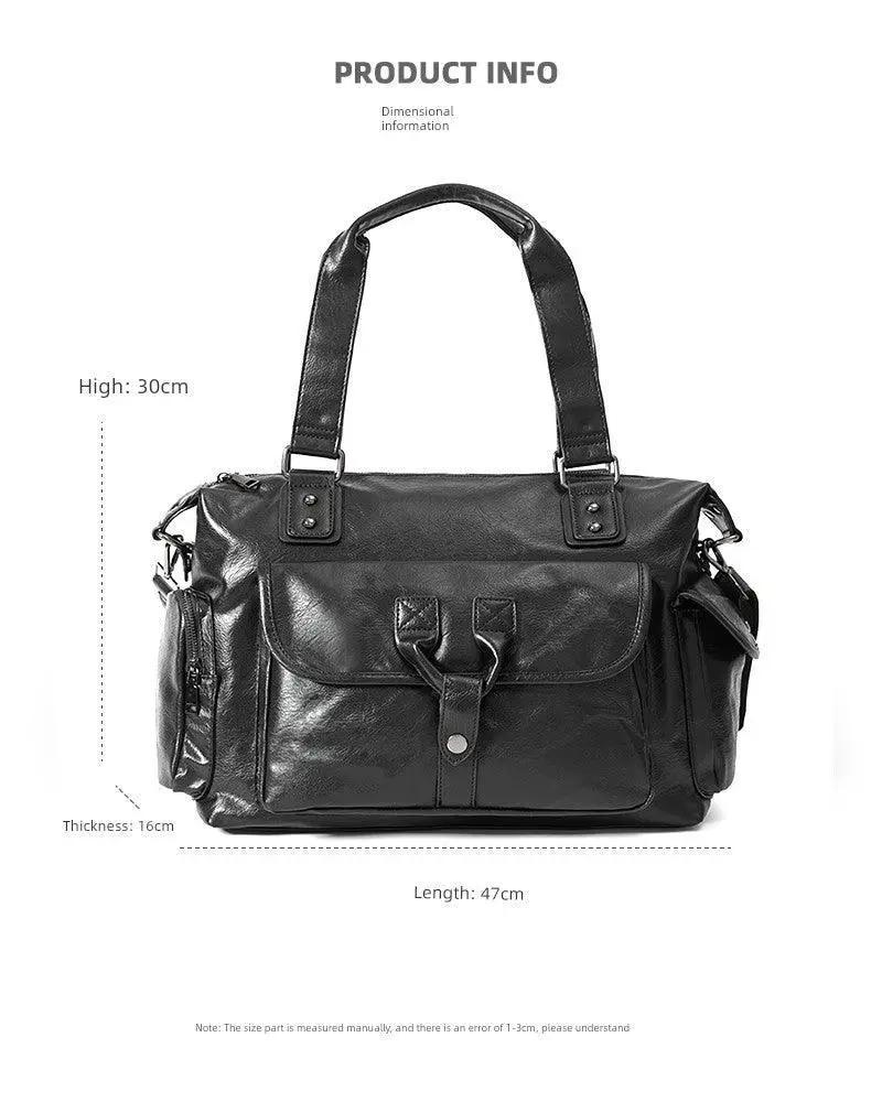 Leather Laptop Backpack for Work — product view 9