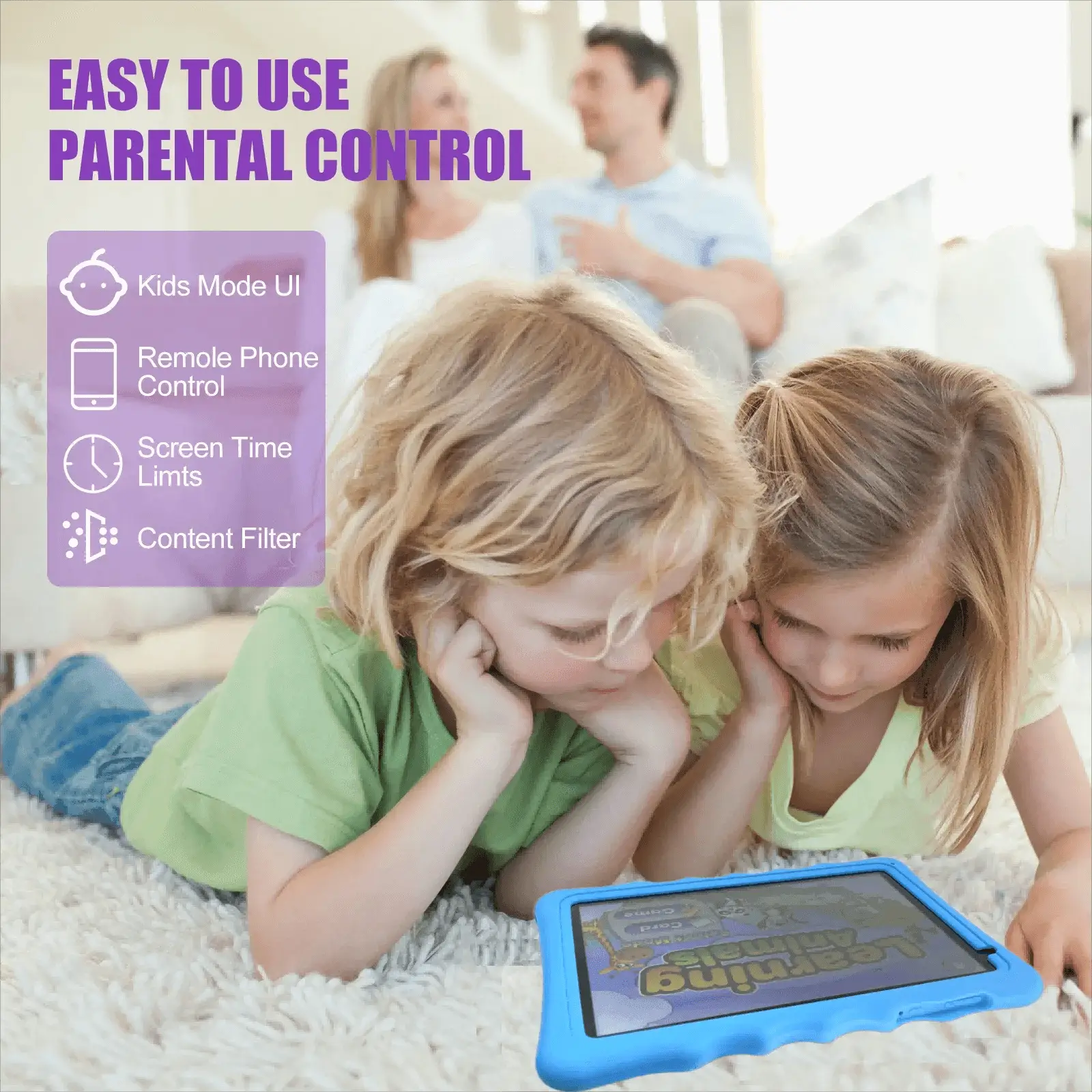 10.1-Inch HD Android Education Tablet for Kids with Eye Protection - OurLum.com