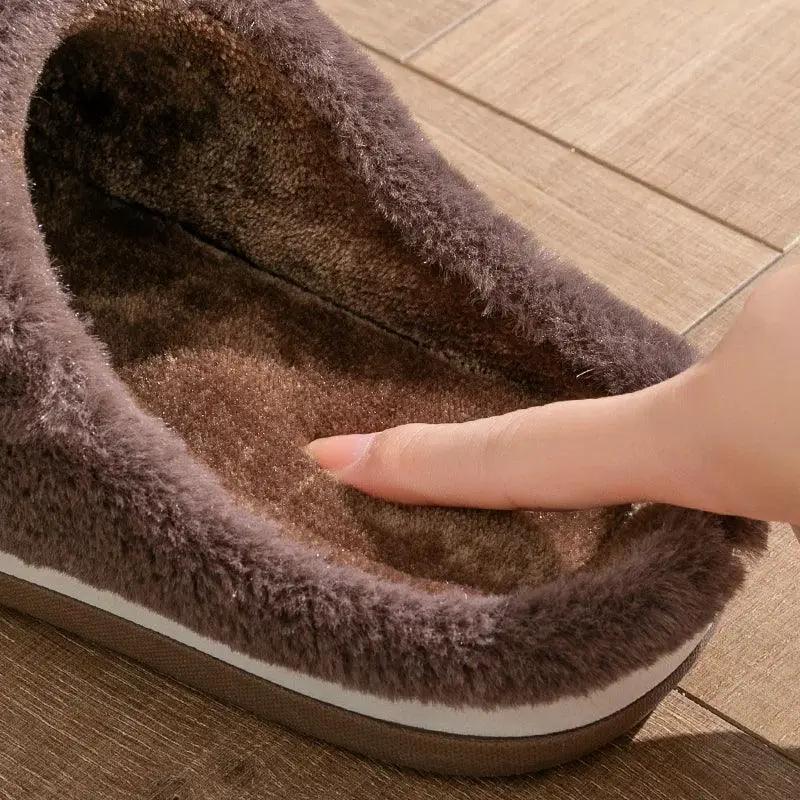 Men Large Plaid Memory Foam Slippers For Cozy Comfort