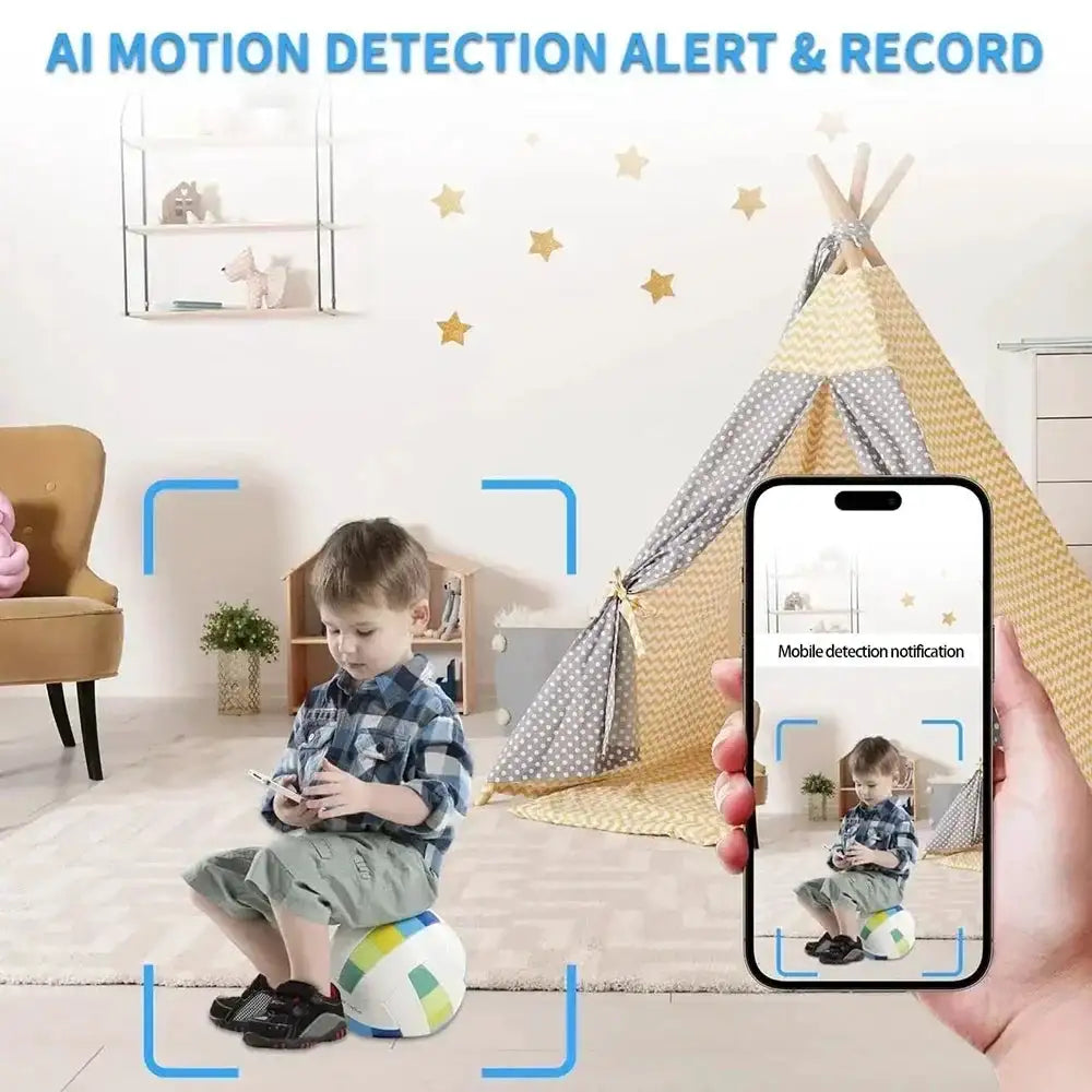 1080P HD WiFi Mini Camera Motion Detection Remote View P2P Wireless Cam Video Recorder Home Security Mini Camcorder Loop Record