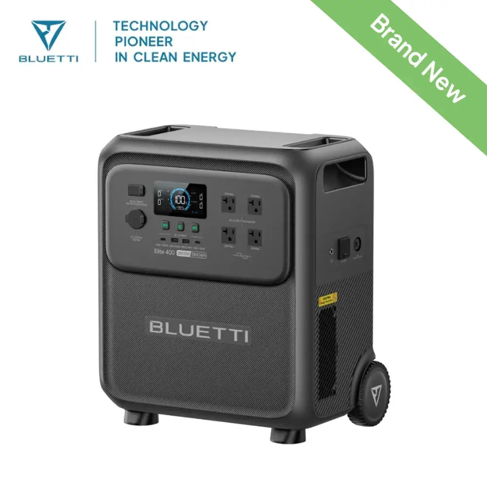BLUETTI Elite 400 2600W 3840Wh Ultra Large Capacity Solar Power Station Multi High Power Ports Fast Dual Charging 6000 Long Cycle Battery Pack for RV Trailer Overlanding Permanent Off Grid Cabin Camping