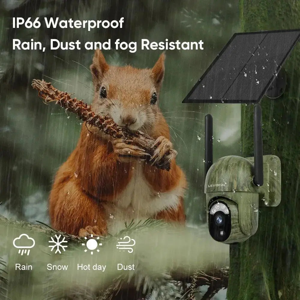 LS VISION Solar Wildlife Surveillance Camera Outdoor