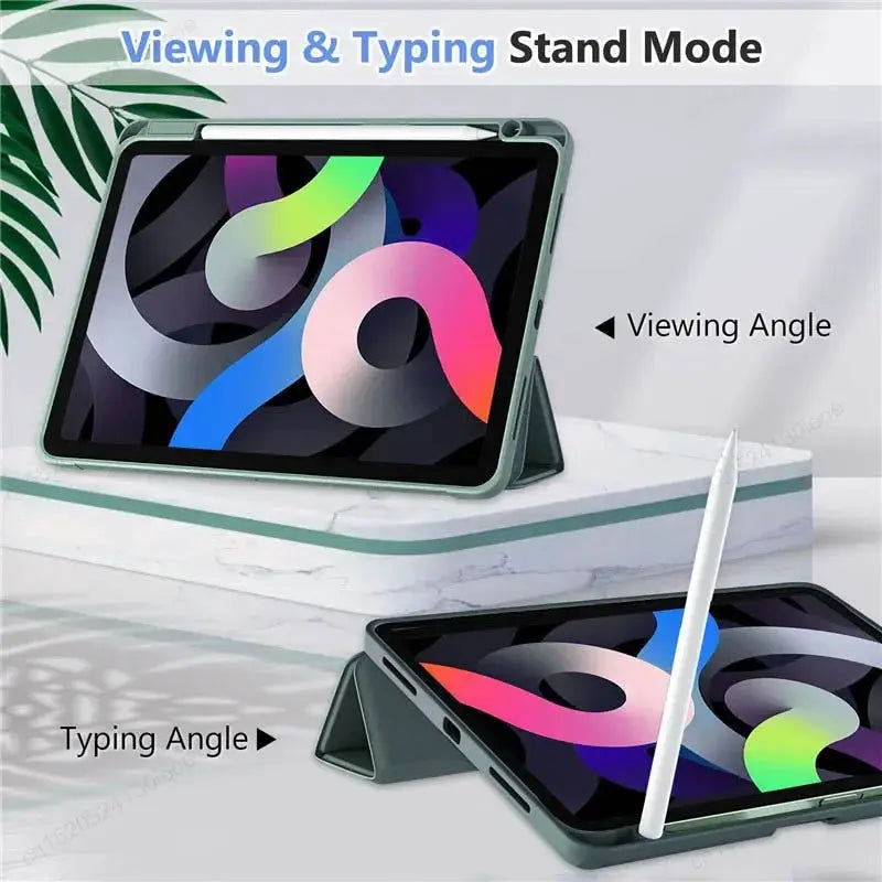 Durable iPad Air 5 Case With Pencil Holder Cover