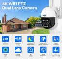 4K PTZ WiFi IP Camera for Home Security