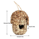 Natural Grass Hanging Bird Cage for Garden Decor Charm