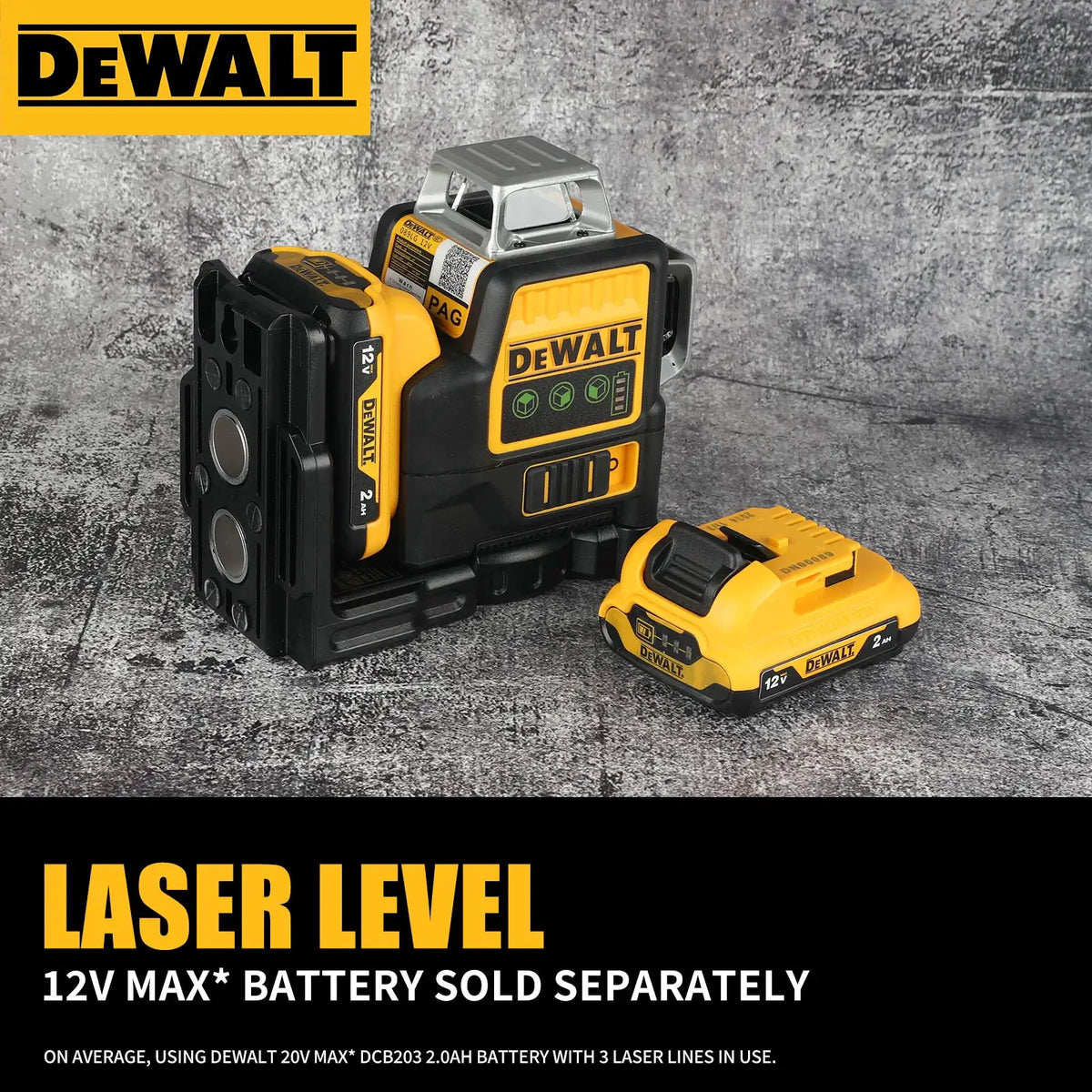 Dewalt 12 Line Green Laser Level 3D