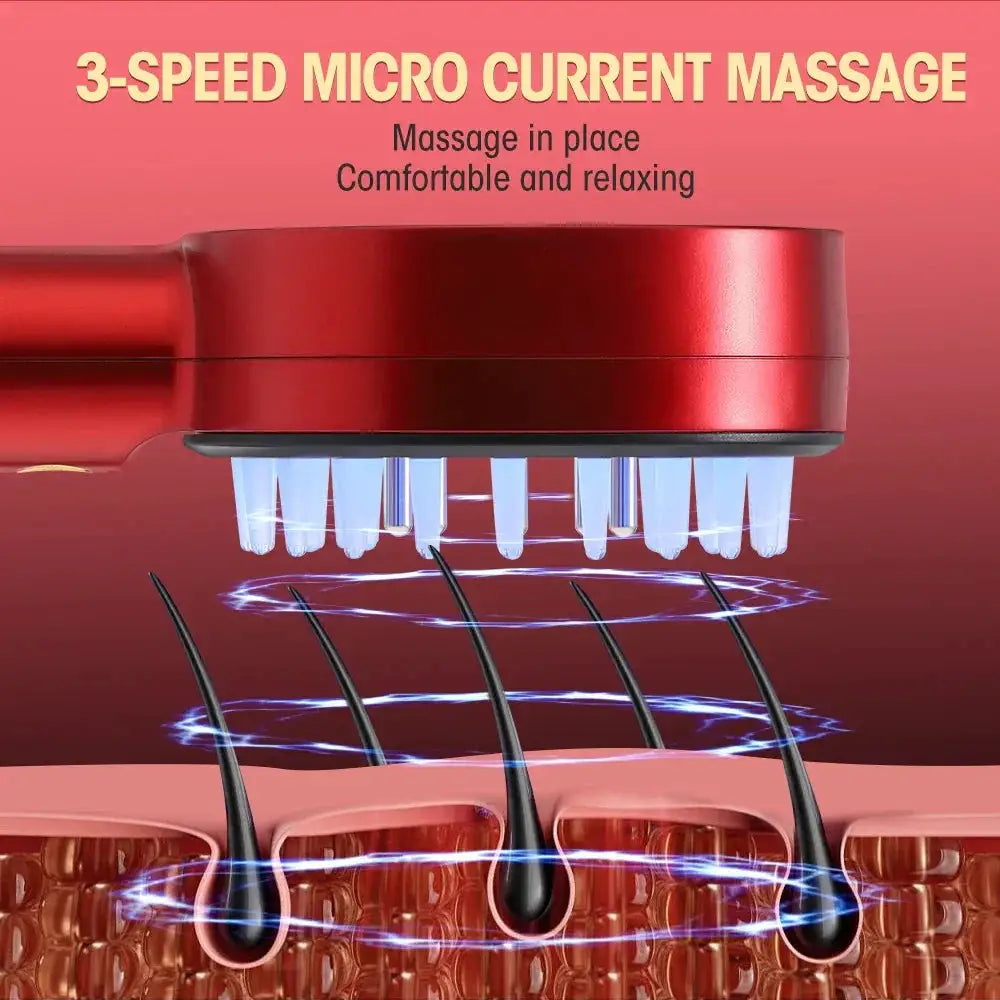 Electric Microcurrent Spray Massage Comb For Hair Growth