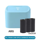 3Pcs Car Trash Can With Lid Contains 60 Garbage Bags