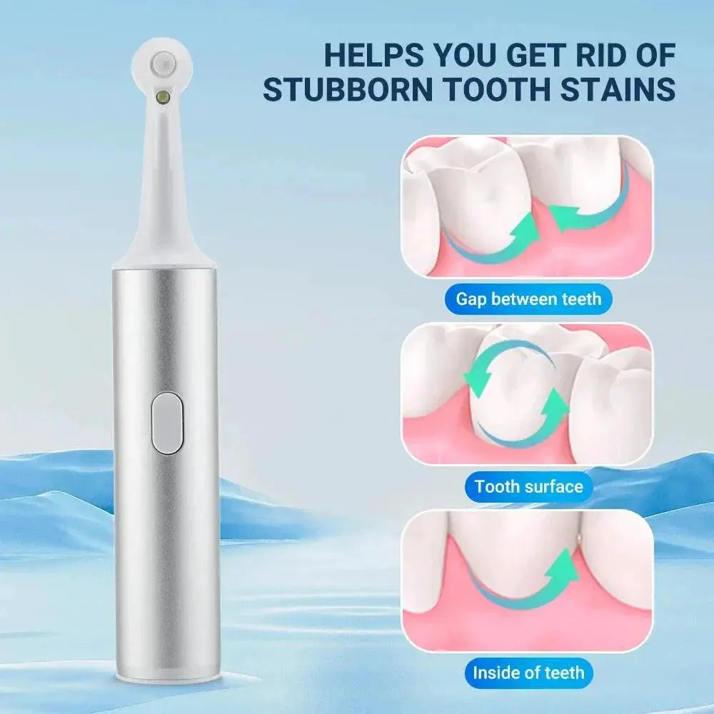 Electric Teeth Polisher 8 Replaceable Heads Tartar Remover