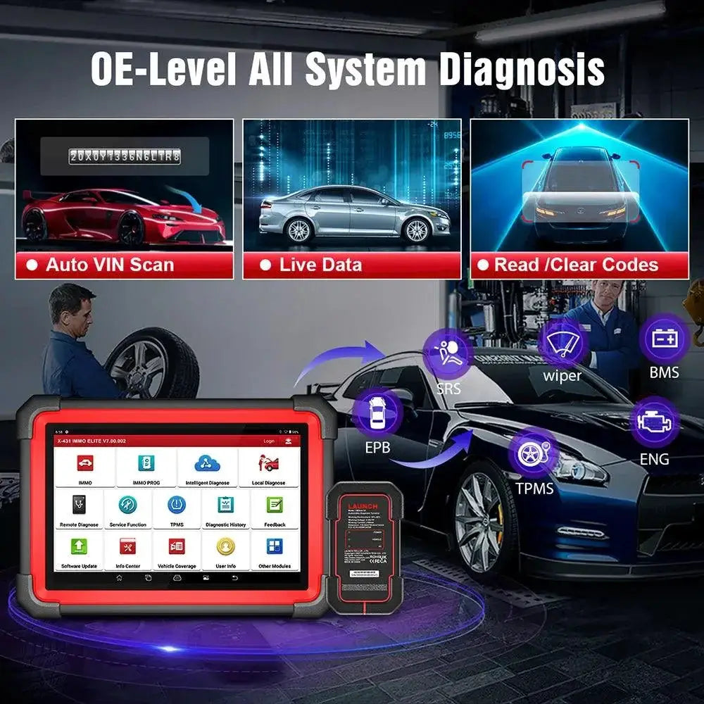 Launch X431 IMMO Plus XPROG 3 OBD2 Diagnostic Tool Kit