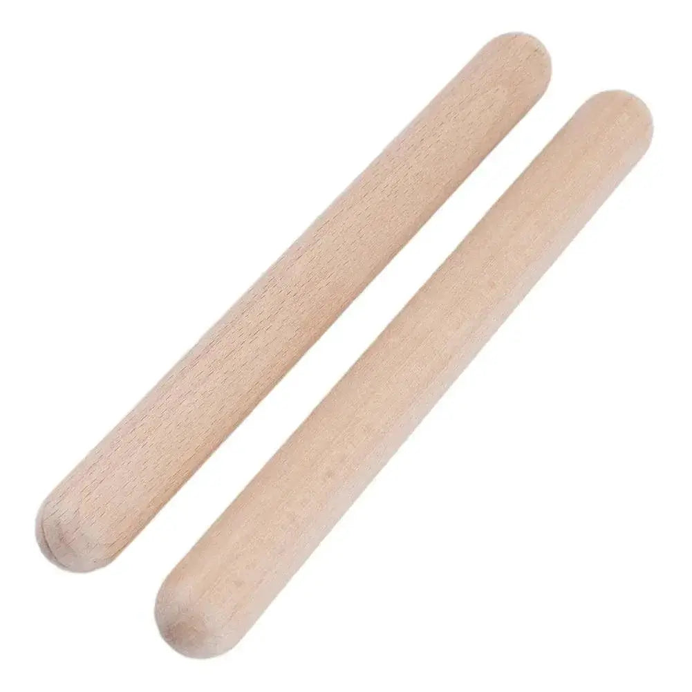 2 Pack Wooden Percussion Drum Sticks For Rhythm Learning