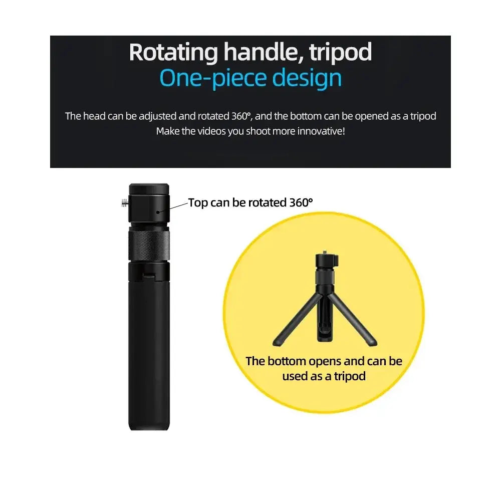 Invisible Selfie Stick For Insta360 X4 Bullet Time Tripod