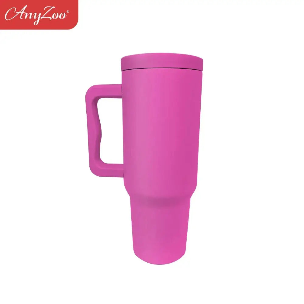 40oz Insulated Tumbler With Handle Stainless Steel