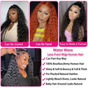 Human Water Wave 13x6 Lace Front Wig