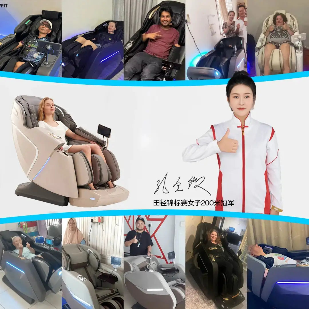Coolfull Best Quality Modern Portable Zero Gravity Massage Chair with Heating Airbag Music Functions Relaxing Body & Foot Spa