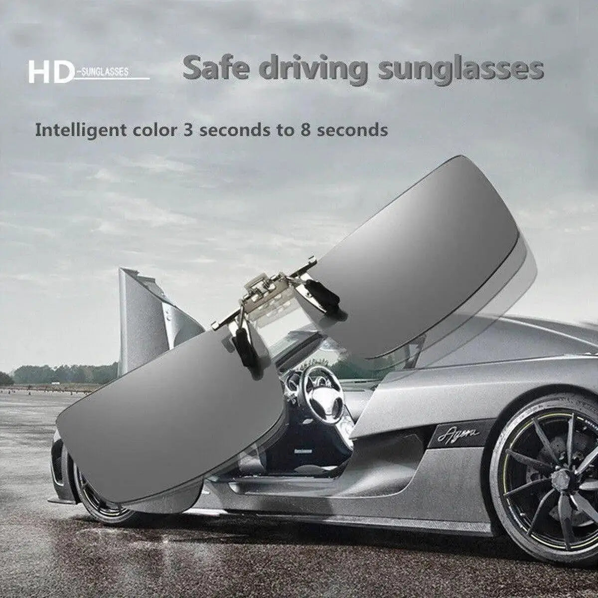 Photochromic Polarized Clip On Sunglasses For Men Stylish