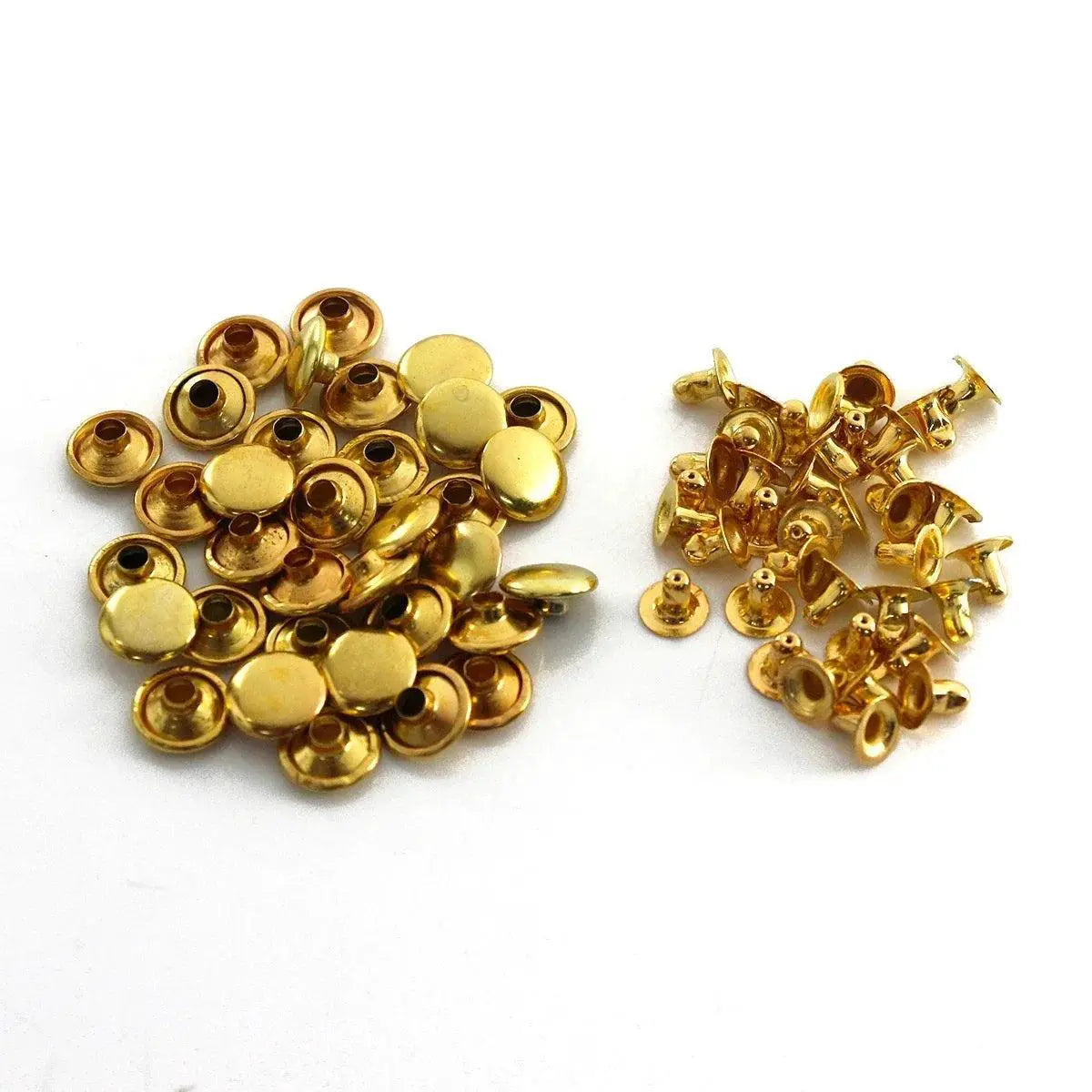 Metal Rivets Round Rivet Set For Leather Craft Bags 100pc