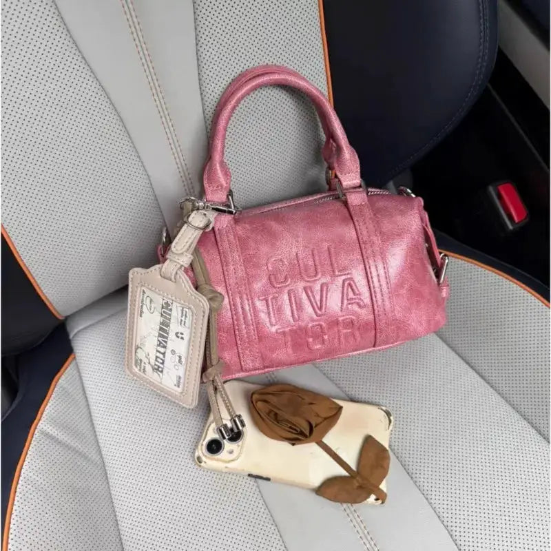 JIAERDI Vintage Style Card Slot Boston Handbag Women Trendy Multifunctional Shoulder Bag Ladies Leather Spacious Luxury Bags Y2k