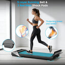 Under Desk Walking Pad Treadmill Quiet 0.6 To 4.0 MPH 220 Lb