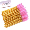 Crystal Eyelash Makeup Brush Wands Disposable Lash Tools