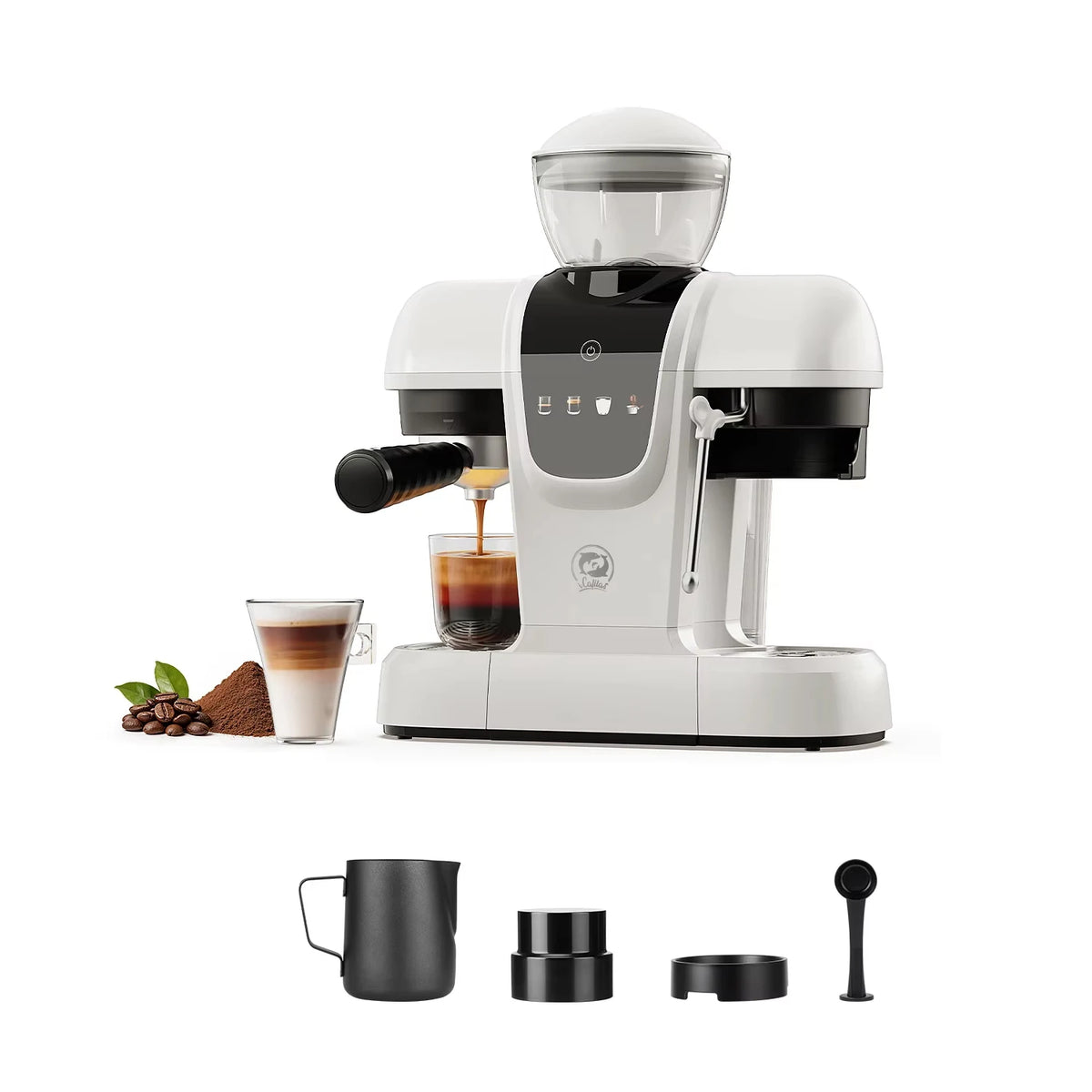 i Cafilas Semi-Automatic Espresso Machine with Grinder & Steam — product view 8
