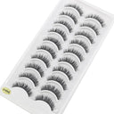 Glamorous Handmade 3D Mink Crisscross Eyelashes 10 Pairs