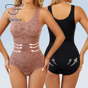 Plus-Size Open-Crotch Shapewear Bodysuit